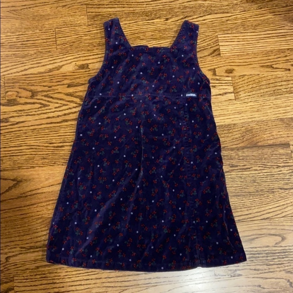 OshKosh B’gosh | Floral Velvet Cotton Dress Sz 6